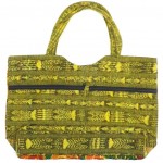 embroidered carry-all mustard back