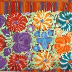 embroidered totoe multi-color detail